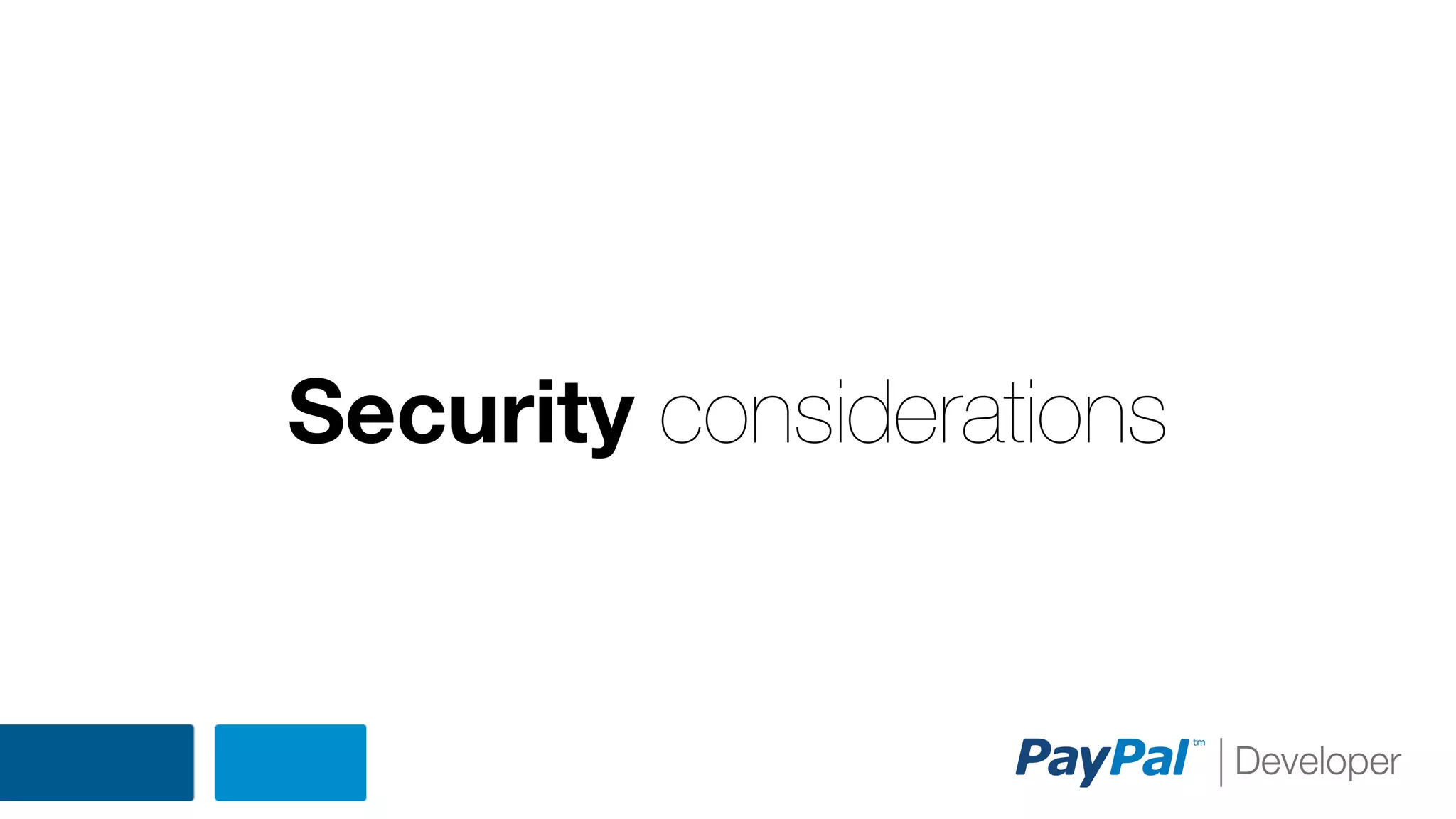 Security considerations

 