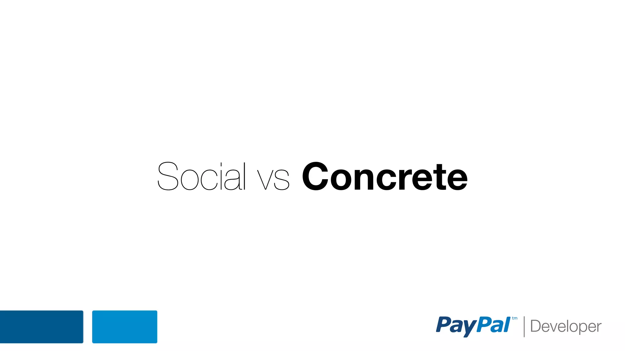 Social vs Concrete

 