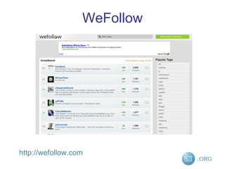 WeFollow http://wefollow.com 