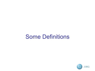 Some Definitions 