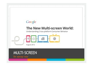MULTI-SCREEN
De opstap naar
 