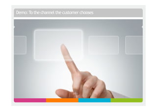 Demo: To the channel the customer chooses
 