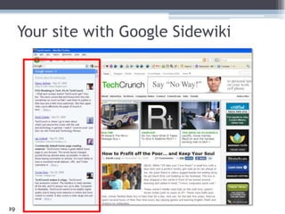 Your site with Google Sidewiki19