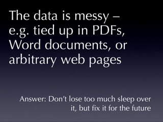 The good (and bad) news about open data