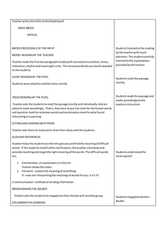 Online innovative lesson plan | DOCX