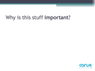 Why is this stuff  important ?  
