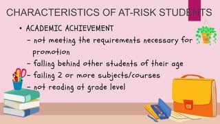 Online interventions for student at risk | PPTX