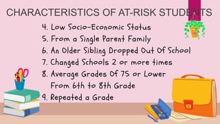 Student At Risk Online interventions for student at risk | PPTX