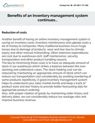Online inventory management system | PDF
