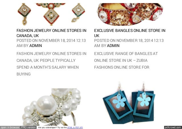 Online Jewelery Fashion Accessories Store in Canada Moscow