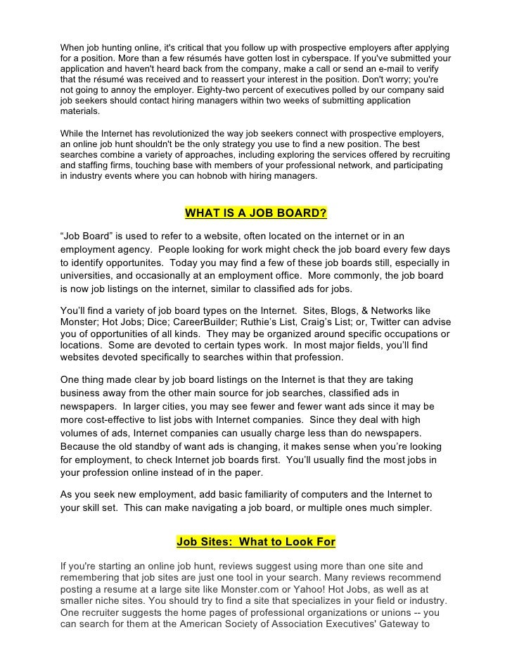 online job boards networking and social sites internet job board
