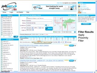 Filter Results Apply Proximity Filter Job Search 