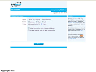 Applying for Jobs 