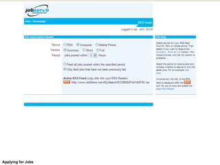 Applying for Jobs 