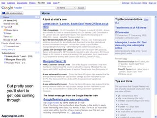 Applying for Jobs But pretty soon you’ll start to get jobs coming through 
