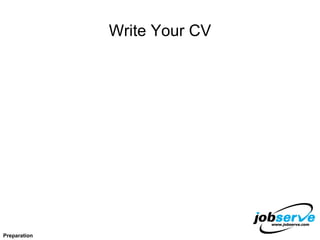 Write Your CV Preparation 