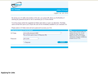 Applying for Jobs 