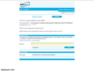 Applying for Jobs 