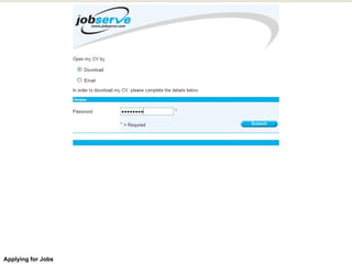 Applying for Jobs 