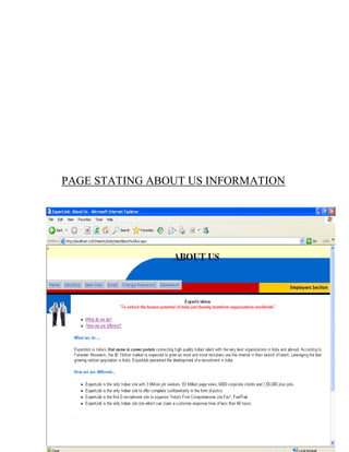 51
PAGE STATING ABOUT US INFORMATION
 