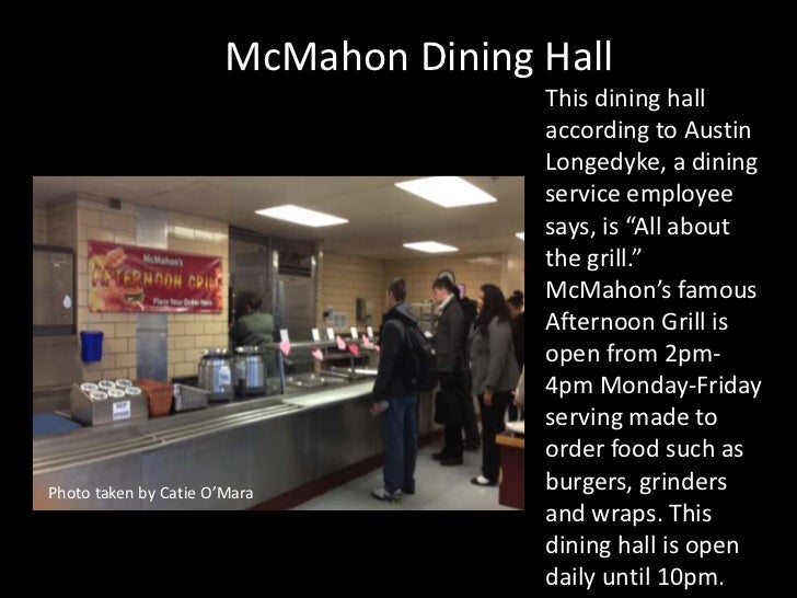 Dining Hall choices at uconn