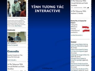 TÍNH TƯƠNG TÁC INTERACTIVE 