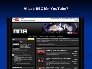 Vì sao BBC lên YouTube? 