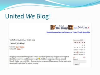 United We Blog!
 