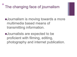 Online Journalism - Convergence