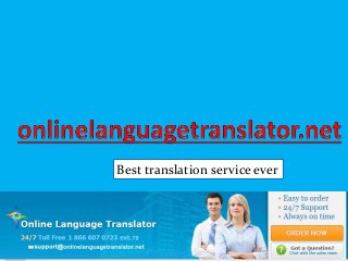 Best translation service ever
 