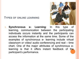 Online learning | PPTX