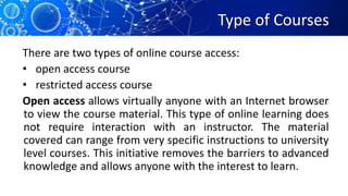 Online learning