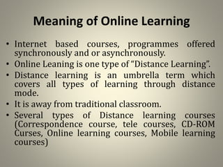 What is an online course? Definition explained