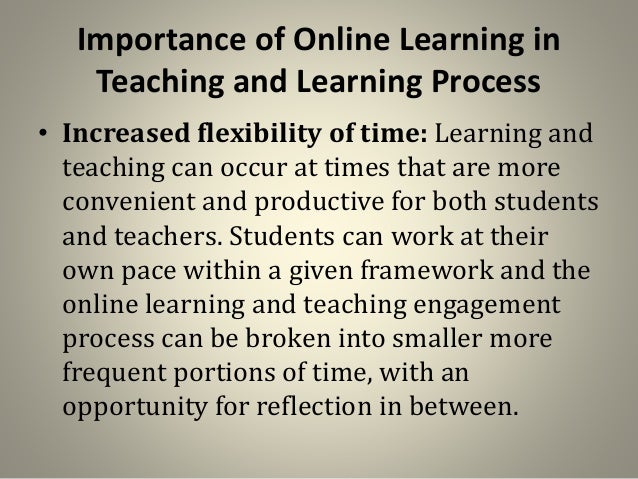 Online Learning Meaning, Scope and Its Importance in