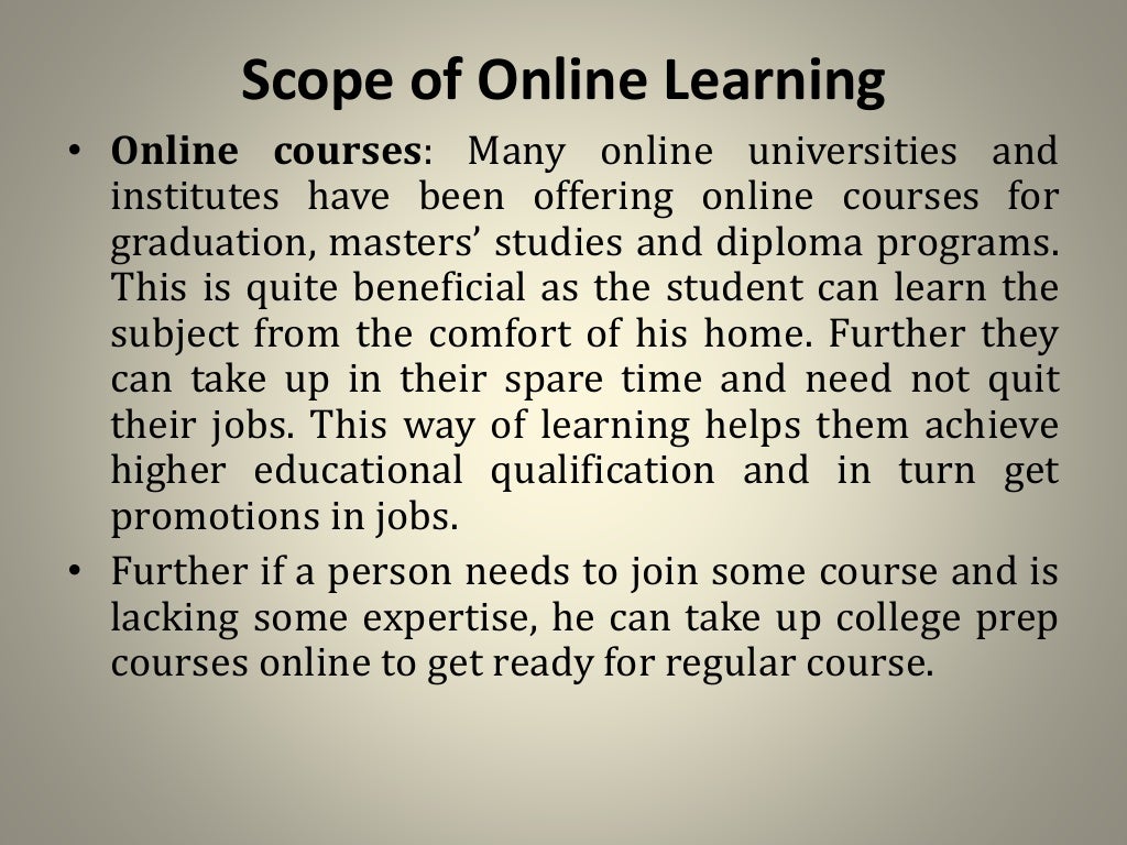 Online Learning Meaning, Scope and Its Importance in Teaching and Le…