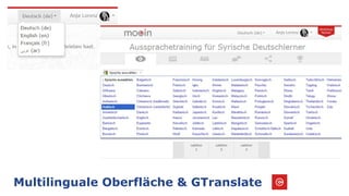 Multilinguale Oberfläche & GTranslate
 