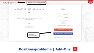 Positionsprobleme | Add-Ons
 