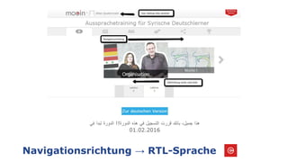 Navigationsrichtung → RTL-Sprache
 