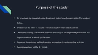 “Online learning on students development and academic performance at ...