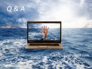 Q & A
lvnitsche@gmail.com
 