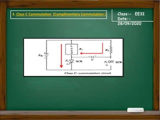 Class:- EE3I
Date:-
28/09/2020
3. Class C Commutation (Complimentary Commutation )
OFF
 