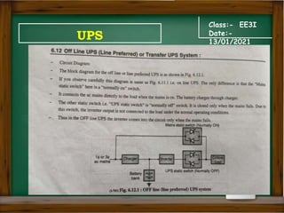 Class:- EE3I
Date:-
13/01/2021
UPS
 