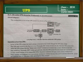 Class:- EE3I
Date:-
13/01/2021
UPS
 