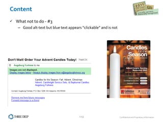 Content What not to do - #3 Good alt-text but blue text appears “clickable” and is not 