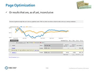 Page Optimization Or results that are, as of yet, inconclusive 