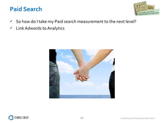 Paid Search So how do I take my Paid search measurement to the next level? Link Adwords to Analytics 