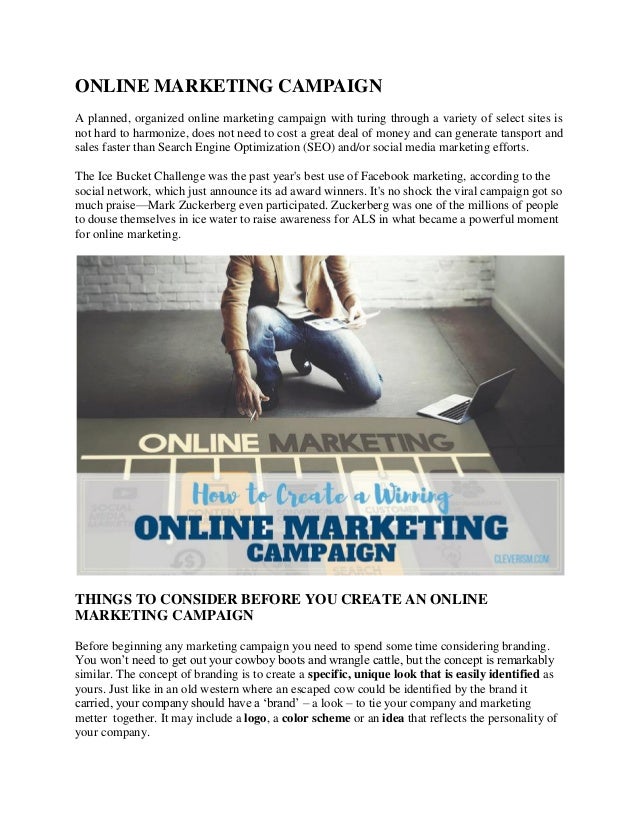 Steps to a Successful Online Marketing Campaign