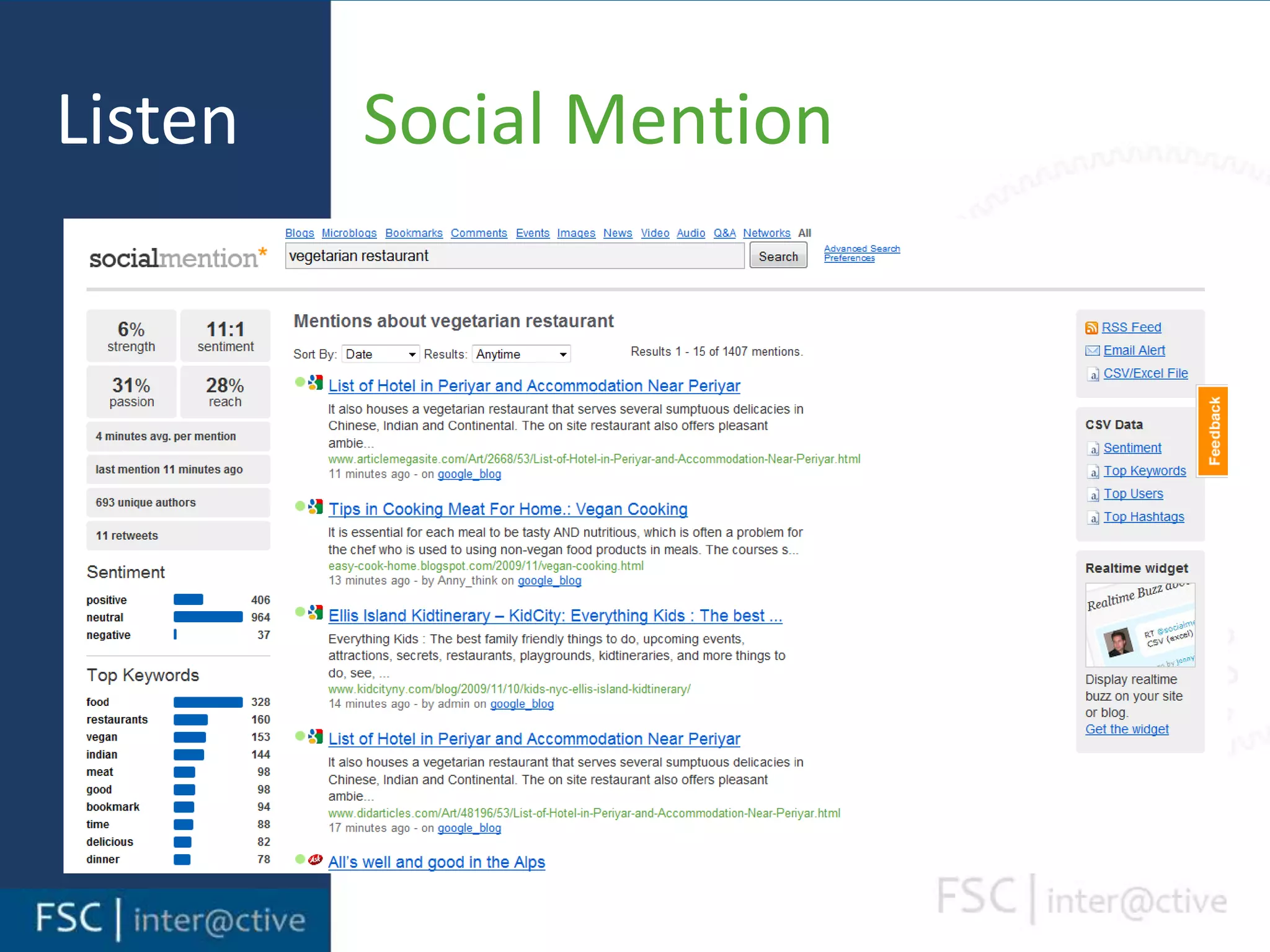 Listen       Social Mention