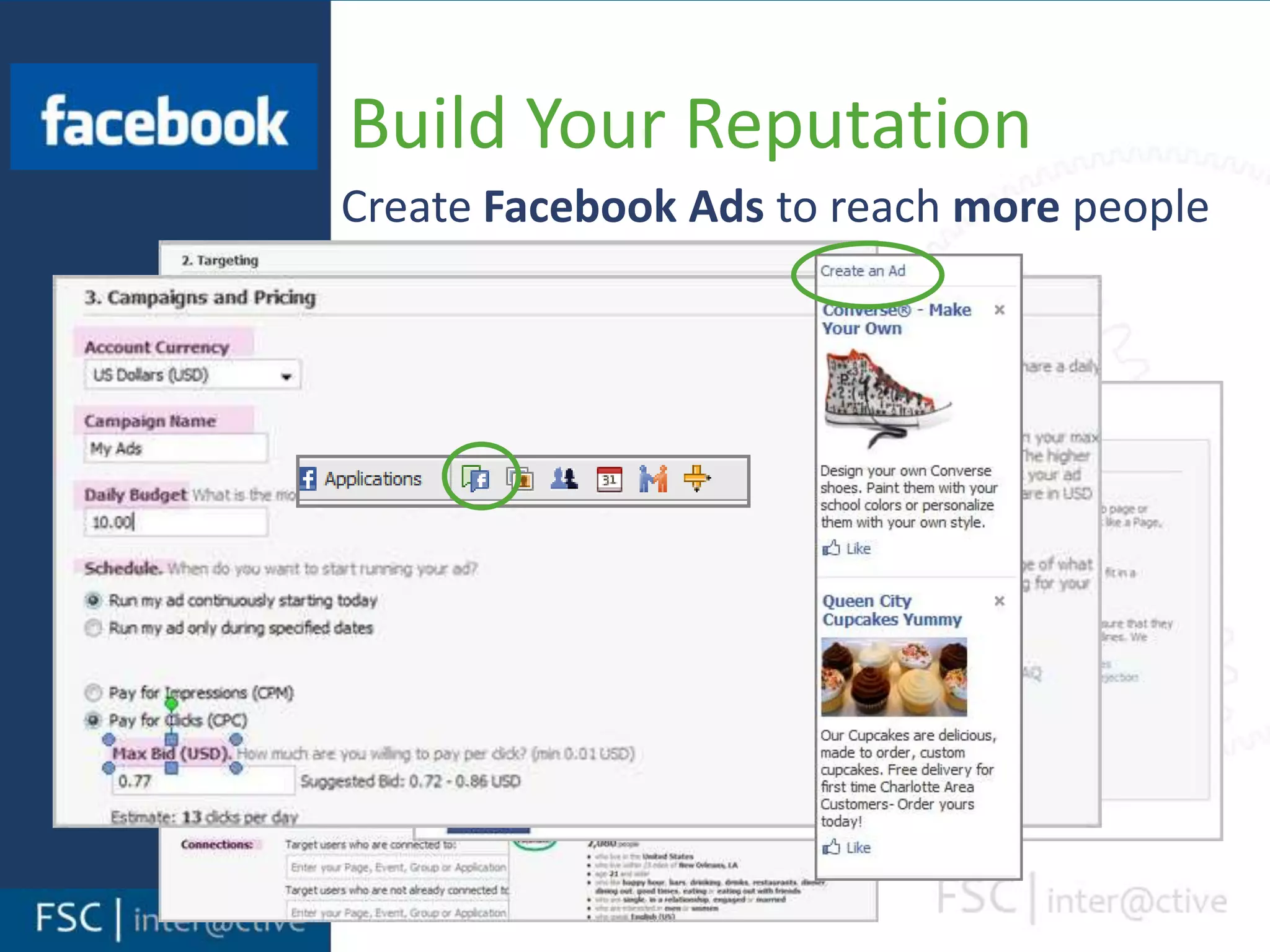 Facebook Build Your NetworkFind otherpages that you should be a fan of and that should fan you.