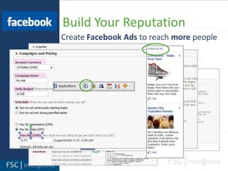 Facebook Build Your NetworkFind otherpages that you should be a fan of and that should fan you.